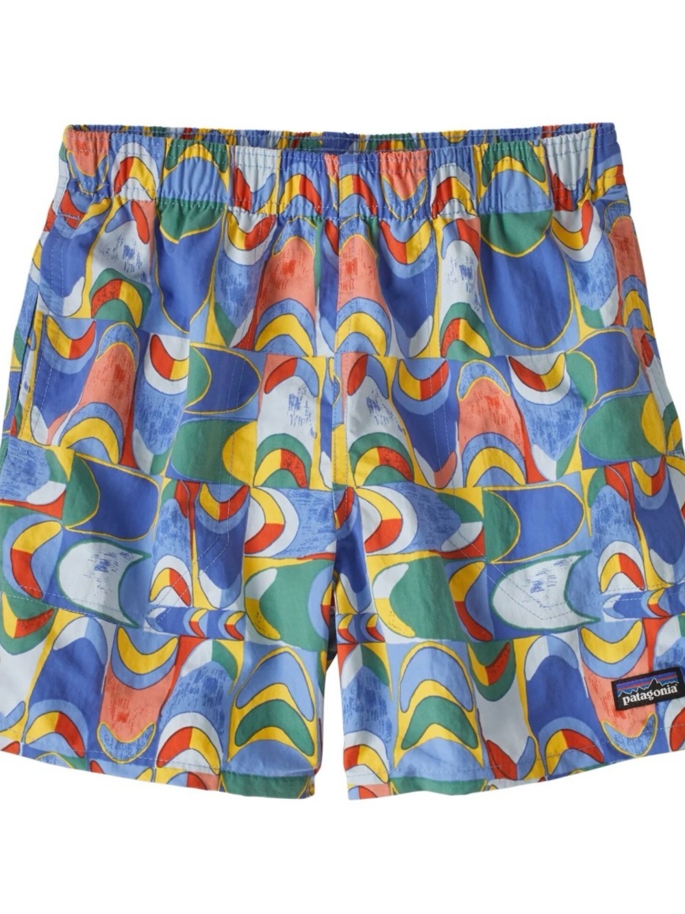 Patagonia Men's Colorful Geometric Print Elastic-Waist Shorts